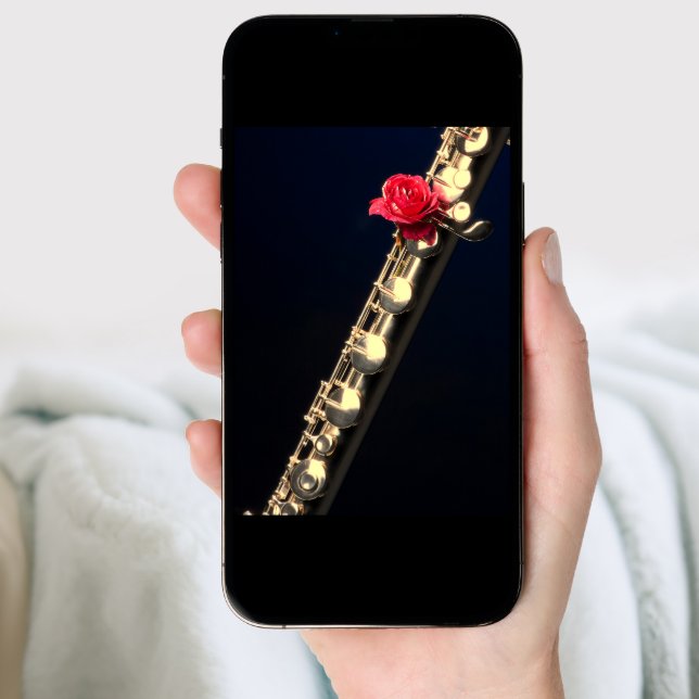 Flute or Flutist Greeting card or Note Card (Front Digital)