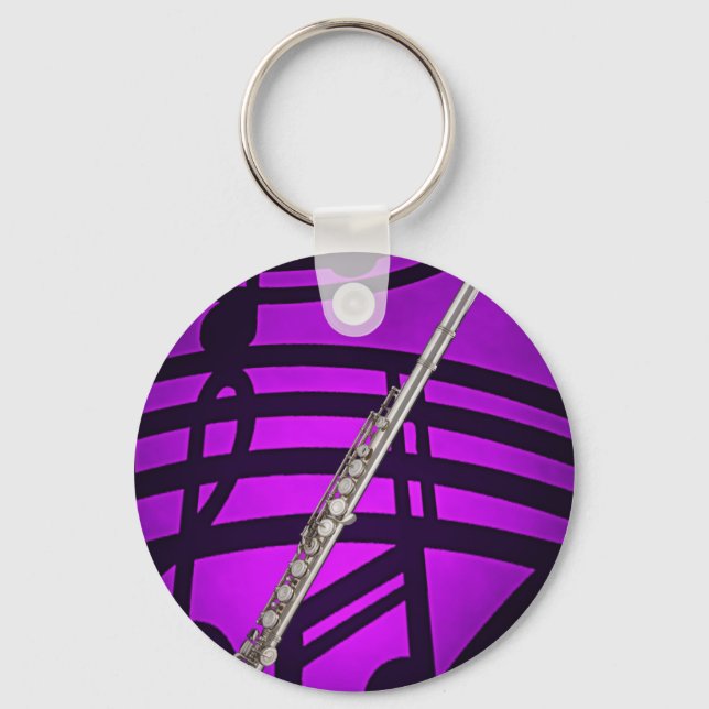 Flute or Flutist Keychain or Key chains (Front)