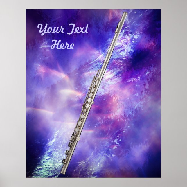 Flute or Flutist Musician Poster (Front)