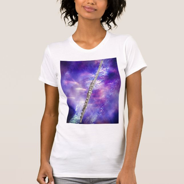 Flute or Flutist Musician T Shirt (Front)