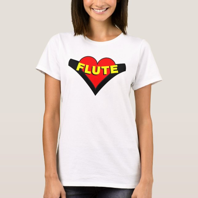 Flute Over Heart T-Shirt (Front)
