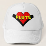 Flute Over Heart Trucker Hat