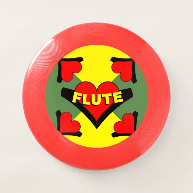 Flute Over Heart Wham-O Frisbee (Front)