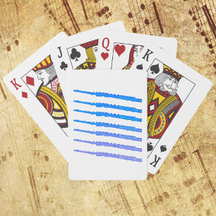 Flute Pattern Ombre Poker Cards