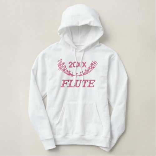 Flute Personalized Music Hoodie Embroidered