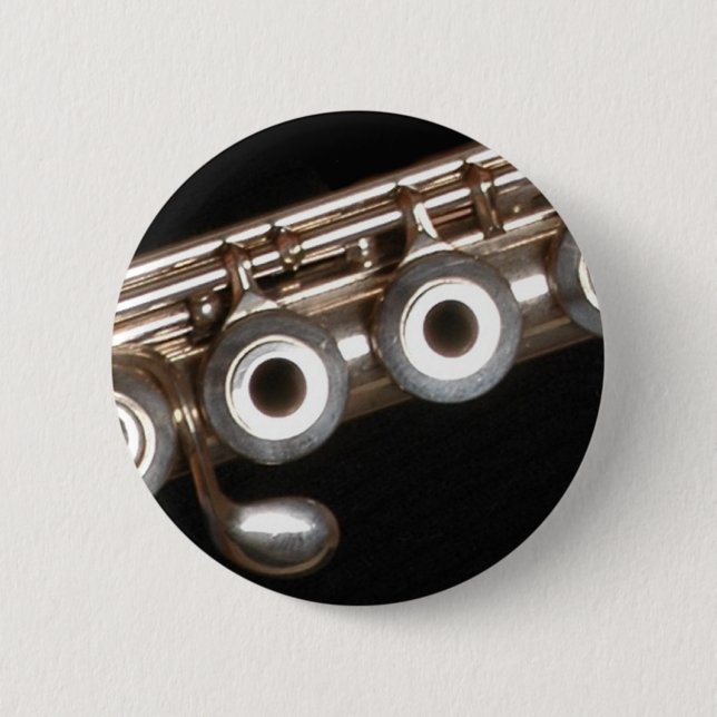 Flute Pinback Button (Front)