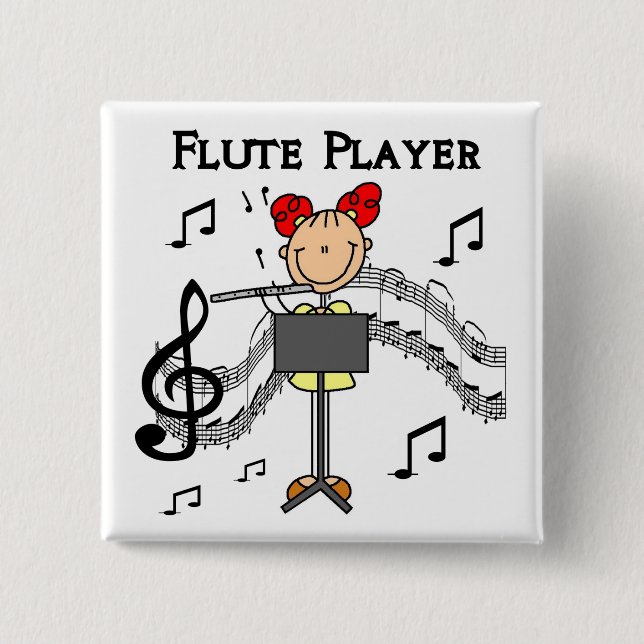 Flute Player Button (Front)