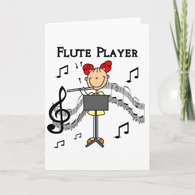  Flute Player Card (Front)
