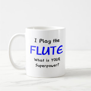 flute player coffee mug