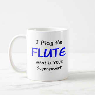 flute player coffee mug