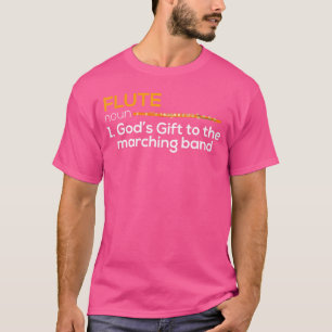 Flute Player Flutist Marching Band Music Gift vint T-Shirt