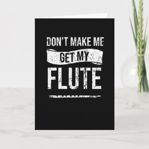 Flute Player Gifts Flute Marching Band Flutist Card