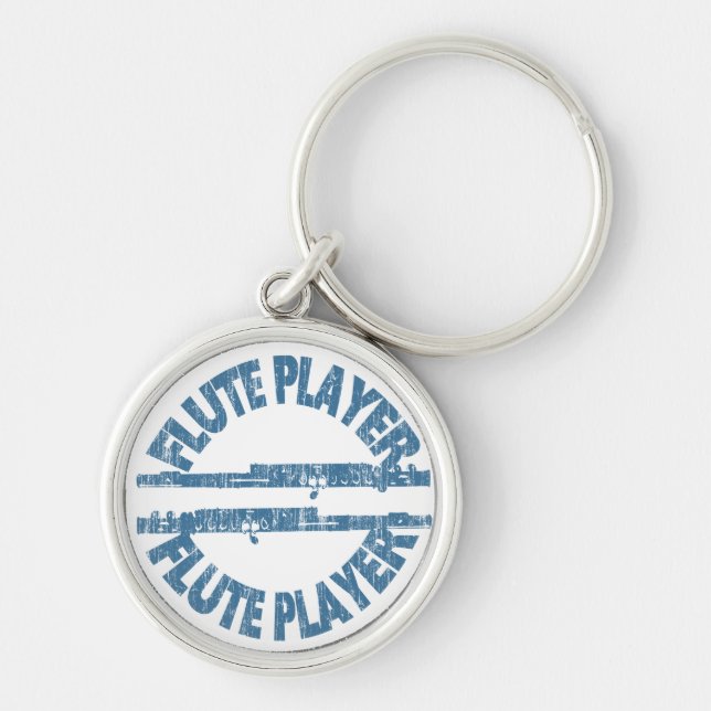 Flute Player Keychain (Front)