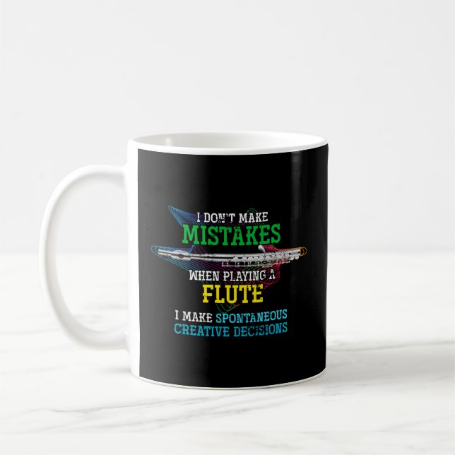 Flute Player Music Flutist Flute Coffee Mug (Left)