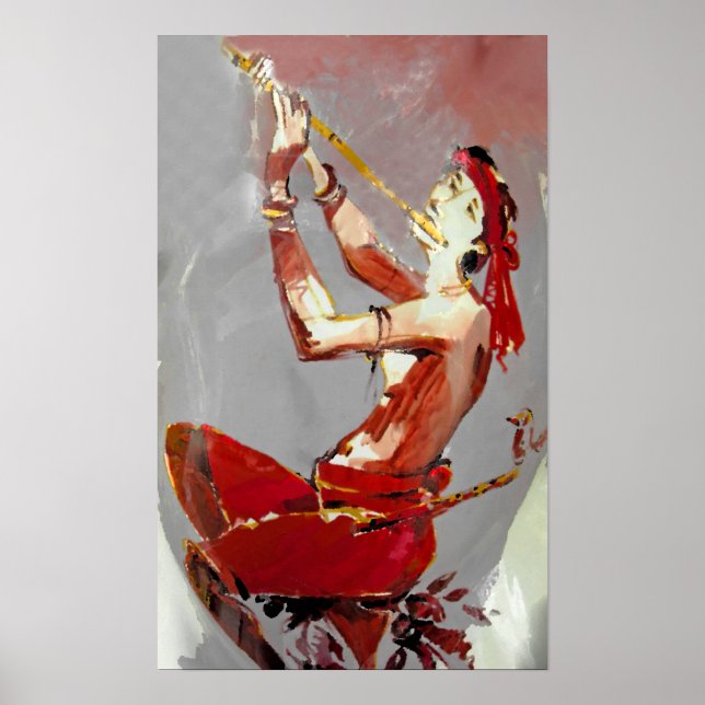 Flute Player / Musician Poster (Front)