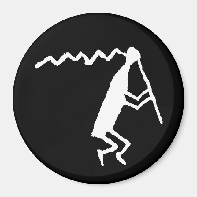 Flute Player Petroglyph Magnet (Front)