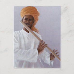 Flute Player Postcard