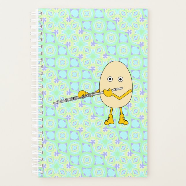 Flute Playing Egghead Planner (Front)