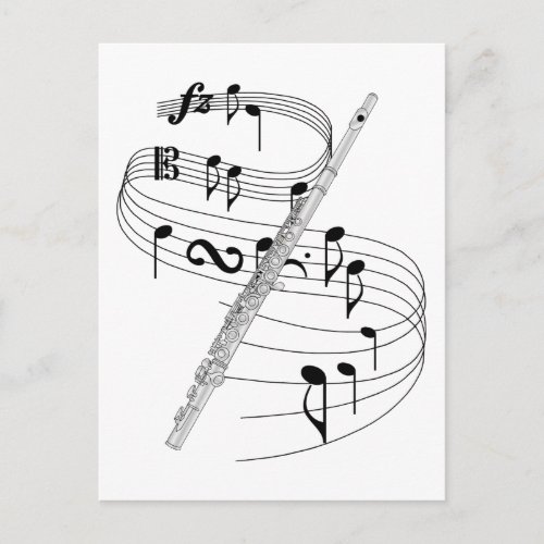 Flute Postcard