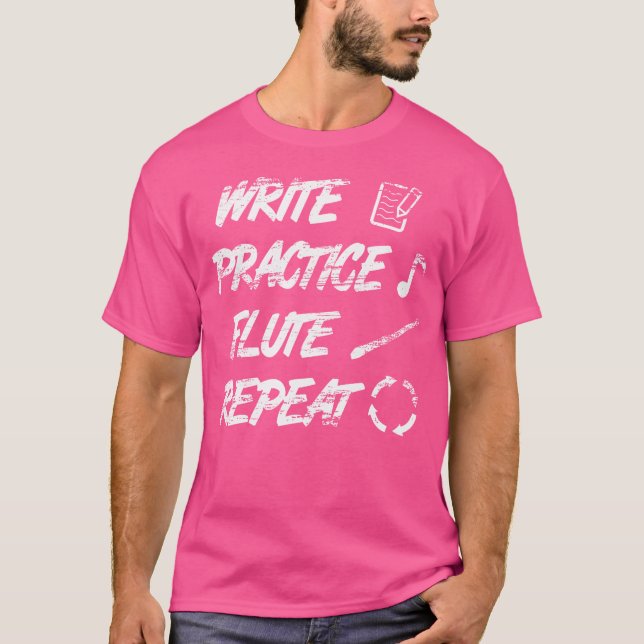 Flute Quote Flute Player Recorder T-Shirt (Front)