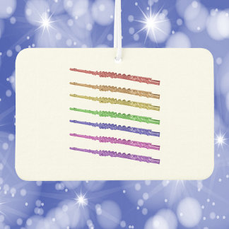 Flute Rainbow Colorful Air Freshener