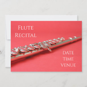 Flute Recital elegant concert performance Invitation