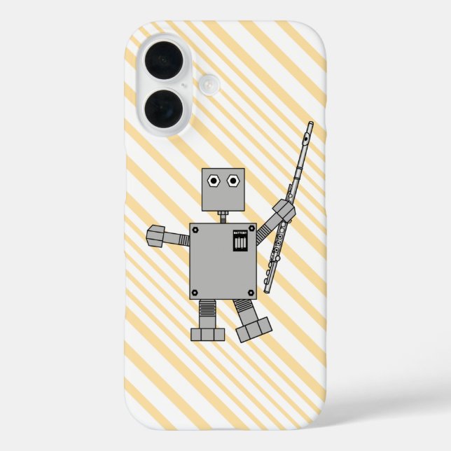 Flute Robot Case-Mate iPhone Case (Back)