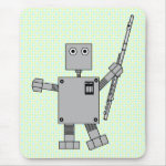 Flute Robot Mouse Pad