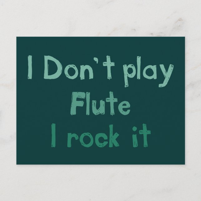 Flute Rock It Postcard (Front)