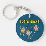 Flute Rocks Keychain