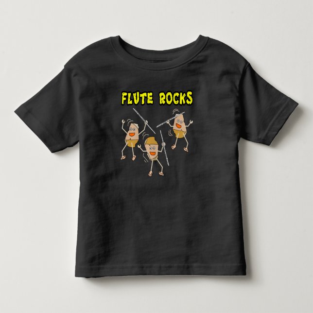 Flute Rocks Toddler T-shirt (Front)