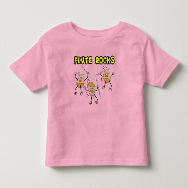 Flute Rocks Toddler T-shirt (Front)