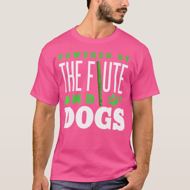 Flute Shirt Funny Dog Lover Instrument Flute Lover (Front)