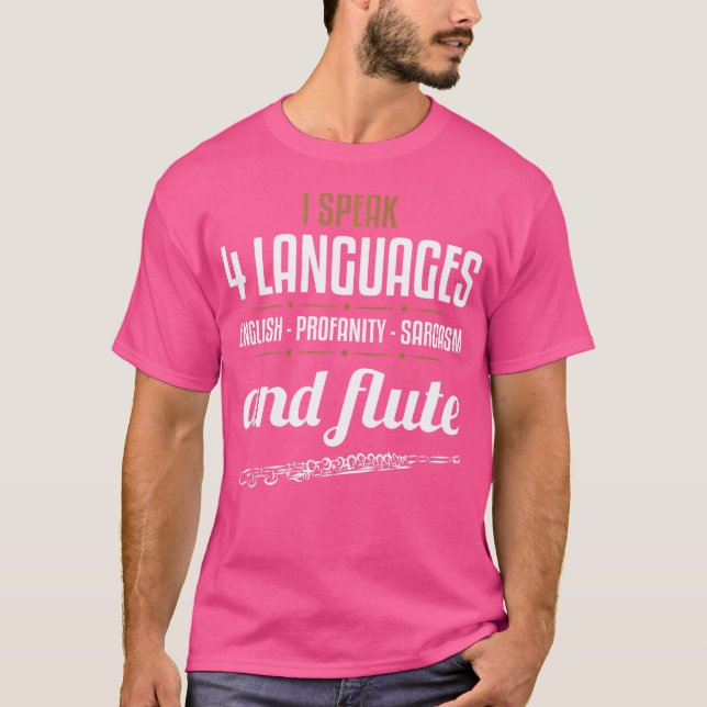 Flute Shirt Sarcastic Flute Player Funny Instrumen (Front)