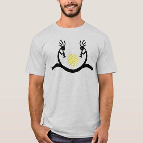 Flute Southwestern Sun Kokopelli T_Shirt