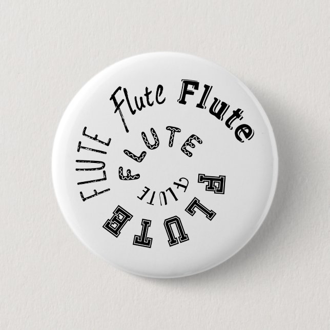 Flute Spiral Text Button (Front)