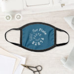 Flute Spiral Text Face Mask