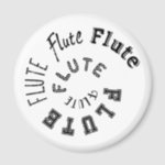 Flute Spiral Text Magnet