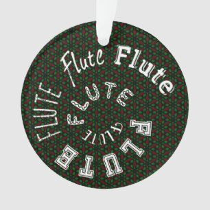Flute Spiral Text Ornament