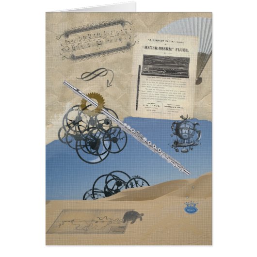 Flute Steampunk Fantasy Cards (Front)