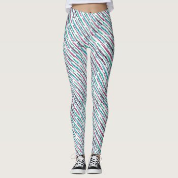 Flute Stripes Leggings by marchingbandstuff at Zazzle