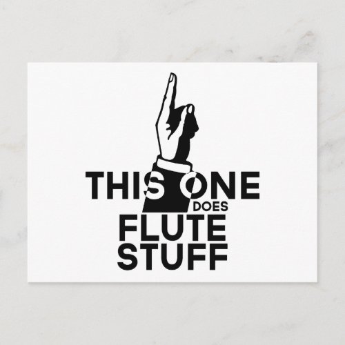 Flute Stuff _ Funny Flute Music Postcard