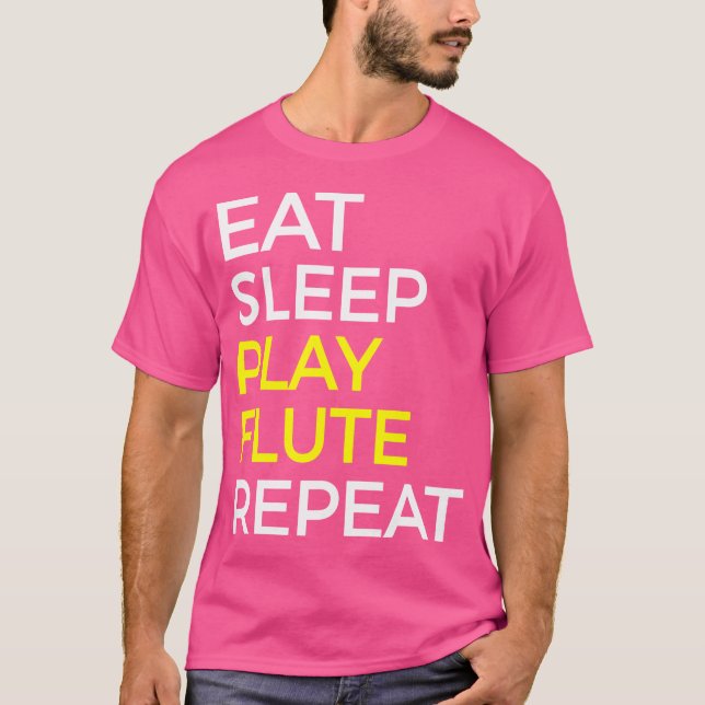 Flute T Shirt Gift For Flute Players (Front)