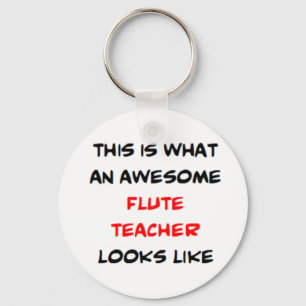 flute teacher, awesome keychain