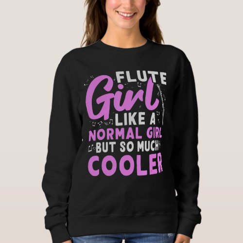 Flute Teen Girls Sweatshirt