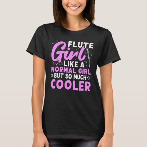 Flute Teen Girls T_Shirt