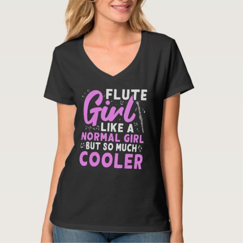 Flute Teen Girls T_Shirt