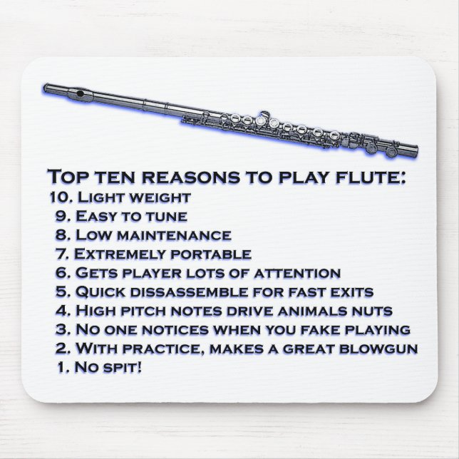 Flute Top 10 Mouse Pad (Front)