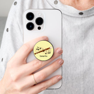 Flute Woodwind Music Design Smartphone PopSocket