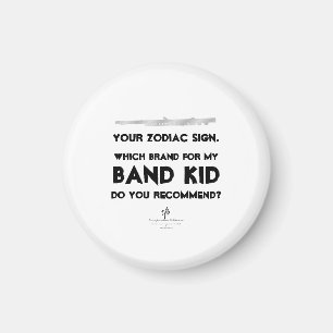 Flute Your Zodiac Sign Anti-ISO White Magnet